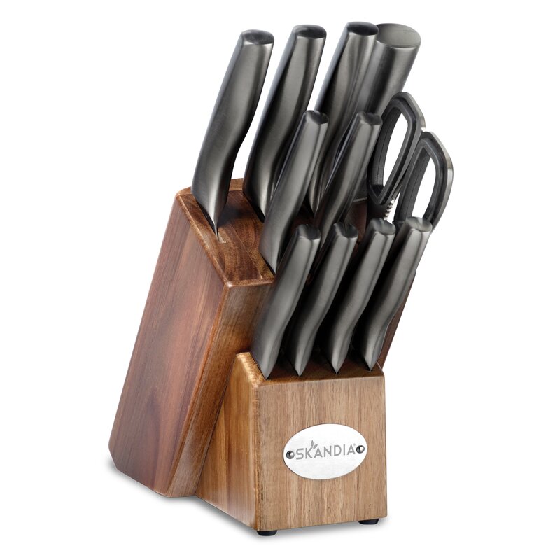 12 shops Pieces WP Knives Set With Wooden Block